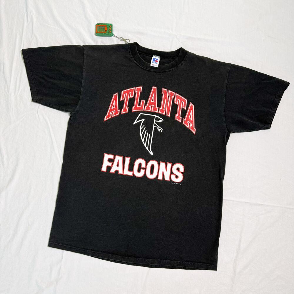 Vtg 90's Atlanta Falcons Heavyweight Faded T-Shirt - XL